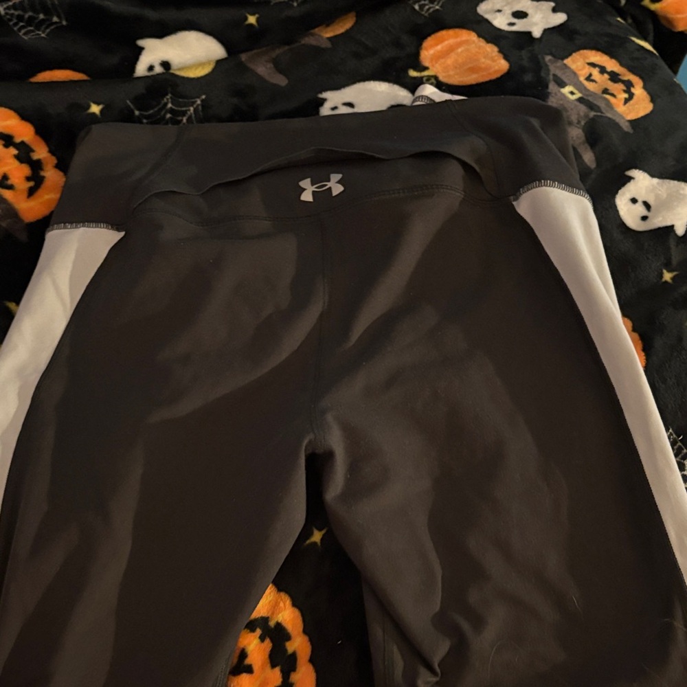 Under Armour Kids' Black and White Leggings
